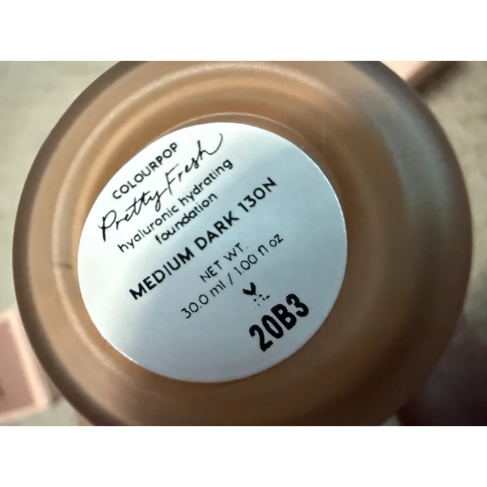 ColourPop Pretty Fresh Foundation Medium Dark 130N 1‎ oz NEW